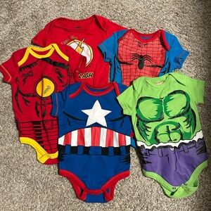 Marvel Superhero Onesie Set